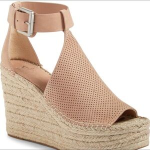 Marc Fisher Allison Perforated Espadrille Wedge